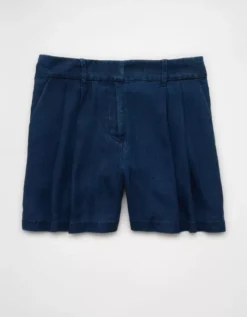AE High-Waisted Trouser Short Indigo Waters -American Eagle Fashion 2546 8256 445 f