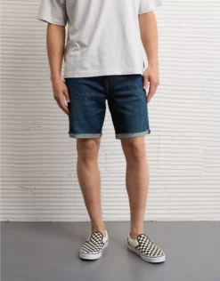 AE Airflex+ Denim Short Dark Wash