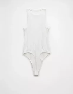 AE High-Neck Bodysuit White -American Eagle Fashion 3171 6036 100 b