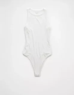 AE High-Neck Bodysuit White -American Eagle Fashion 3171 6036 100 f
