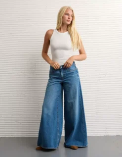 AE High-Neck Bodysuit White -American Eagle Fashion 3171 6036 100 os