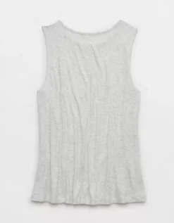 AE Soft & Sexy Swing Tank Top Heather Gray -American Eagle Fashion 3171 6165 006 b