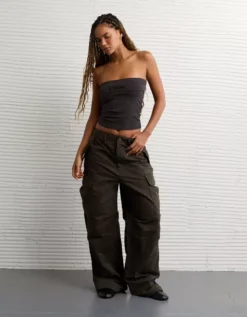 AE Pride Foldover Graphic Tube Top Black -American Eagle Fashion 3171 6220 001 os