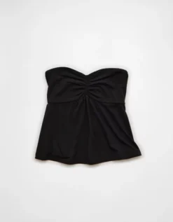 AE Sweetheart Babydoll Tube Top True Black -American Eagle Fashion 3171 6469 073 f