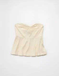 AE Sweetheart Babydoll Tube Top Cream -American Eagle Fashion 3171 6469 106 b