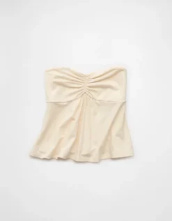 AE Sweetheart Babydoll Tube Top Cream -American Eagle Fashion 3171 6469 106 f