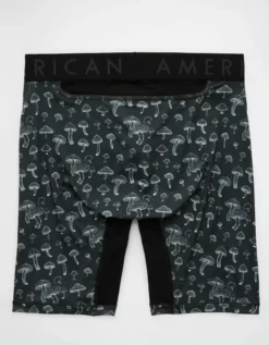 AEO Men's Mushrooms 8" Flex Boxer Brief Charcoal -American Eagle Fashion 3231 4830 008 b