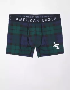 AEO Plaid 4.5" Classic Boxer Brief -American Eagle Fashion 3234 0030 300 f