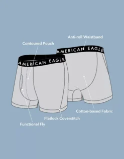 AEO 4.5" Classic Boxer Brief 5-Pack -American Eagle Fashion 3234 3850 900 d3