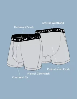 AEO Men's 4.5" Classic Boxer Brief 3-Pack Multi -American Eagle Fashion 3234 4137 900 d3