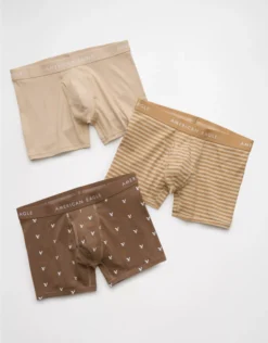 AEO Men's 4.5" Classic Boxer Brief 3-Pack Multi