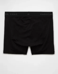 AEO Men's 4.5" Classic Boxer Brief Black -American Eagle Fashion 3234 4150 001 b
