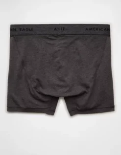 AEO Men's 4.5" Classic Boxer Brief Charcoal -American Eagle Fashion 3234 4150 008 b