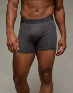 AEO Men's 4.5" Classic Boxer Brief Charcoal