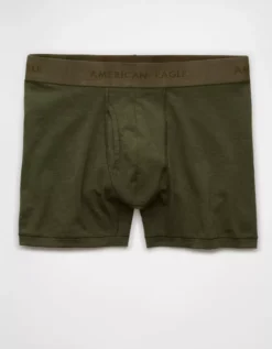 AEO Men's 4.5" Classic Boxer Brief Olive -American Eagle Fashion 3234 4150 309 f