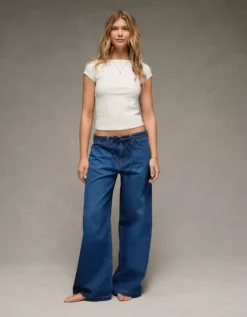 AE Boatneck T-Shirt Bright White -American Eagle Fashion 3375 1118 110 os