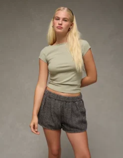 AE Boatneck T-Shirt Faded Olive -American Eagle Fashion 3375 1118 341 d2