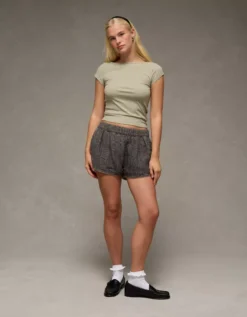 AE Boatneck T-Shirt Faded Olive -American Eagle Fashion 3375 1118 341 os