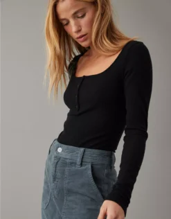 AE Scoop Henley Bodysuit