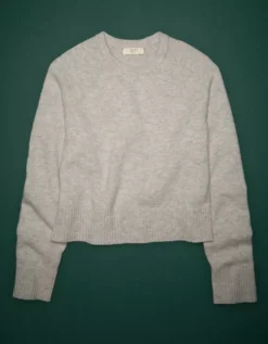 AE77 Premium Oversized Cropped Cashmere Sweater -American Eagle Fashion 3428 1042 020 f