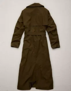 AE77 Premium Dolman Trench Coat Olive -American Eagle Fashion 3428 4707 309 b