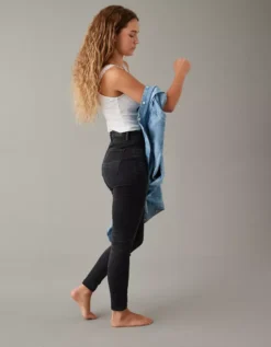 AE BFF Jegging Black -American Eagle Fashion 3435 4803 001 os