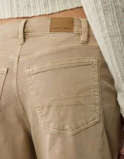AE Dreamy Drape Strigid Barrel Jean Dune Khaki 11 AE Dreamy Drape Strigid Barrel Jean Dune Khaki -American Eagle Fashion 3436 5644 204 d2