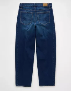 AE Dreamy Drape Strigid Barrel Jean Dark Rich Indigo 8 AE Dreamy Drape Strigid Barrel Jean Dark Rich Indigo -American Eagle Fashion 3436 5645 521 b