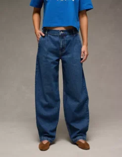 AE Strigid Low-Rise Baggy Barrel Jean Dark Shadow 10 AE Strigid Low-Rise Baggy Barrel Jean Dark Shadow -American Eagle Fashion 3436 5723 004 os