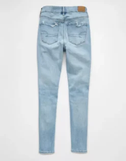 AE Next Level Curvy High-Waisted Ripped Jegging Destroyed Light Wash -American Eagle Fashion 3439 5134 916 b