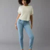 AE Next Level Curvy High-Waisted Jegging Ice Blue