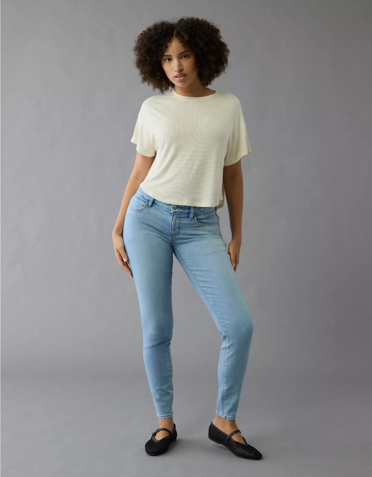 AE Next Level Curvy High-Waisted Jegging Ice Blue 1 AE Next Level Curvy High-Waisted Jegging Ice Blue