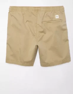 AE 7" Flex Lived-In Trekker Cargo Short Khaki -American Eagle Fashion 4132 7691 212 b
