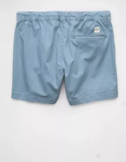 AE 5" Flex Lived-In Trekker Short Light Blue -American Eagle Fashion 4132 7818 401 b