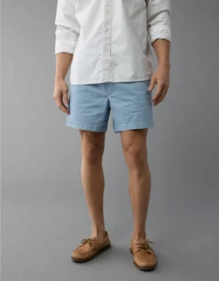 AE 5" Flex Lived-In Trekker Short Light Blue