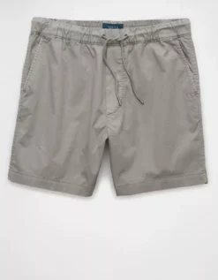 AE 7" Flex Lived-In Trekker Short Gray -American Eagle Fashion 4132 7877 020 f