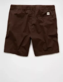 AE 7" Flex Lived-In Trekker Short Brown -American Eagle Fashion 4132 7877 200 b