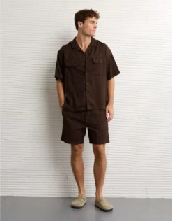 AE 7" Flex Lived-In Trekker Short Brown