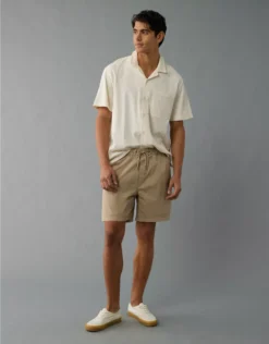 AE 7" Flex Lived-In Trekker Short Khaki