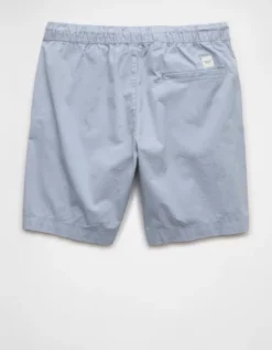 AE 7" Flex Lived-In Trekker Short Icy Blue -American Eagle Fashion 4132 7877 443 b