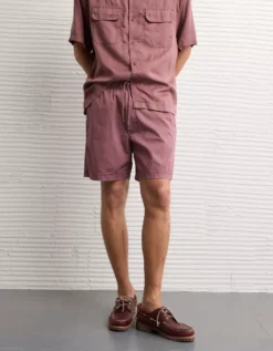 AE 7" Flex Lived-In Trekker Short Purple -American Eagle Fashion 4132 7877 500 os