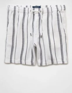 AE 7" Lived-In Trekker Short White -American Eagle Fashion 4132 7935 100 f