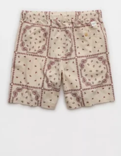 AE 7" Lived-In Trekker Short Cream -American Eagle Fashion 4132 8083 106 b