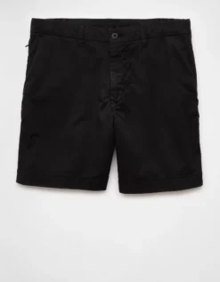 AE 7" Flex Khaki Short Bold Black -American Eagle Fashion 4133 7879 064 f