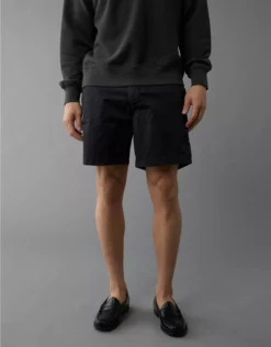 AE 7" Flex Khaki Short Bold Black