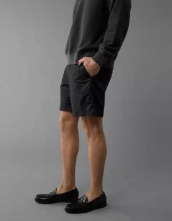 AE 7" Flex Khaki Short Bold Black -American Eagle Fashion 4133 7879 064 os