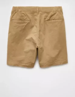 AE 7" Flex Khaki Short Khaki -American Eagle Fashion 4133 7879 212 b