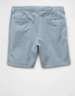 AE 7" Flex Khaki Short Light Blue -American Eagle Fashion 4133 7879 401 b