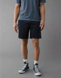 AE 7" Flex Khaki Short Navy