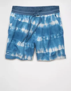 AE 24/7 5" Lined Training Short Blue Breeze -American Eagle Fashion 4134 7843 441 f